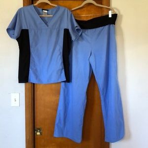 Cherokee uniform scrubs, ceil blue
